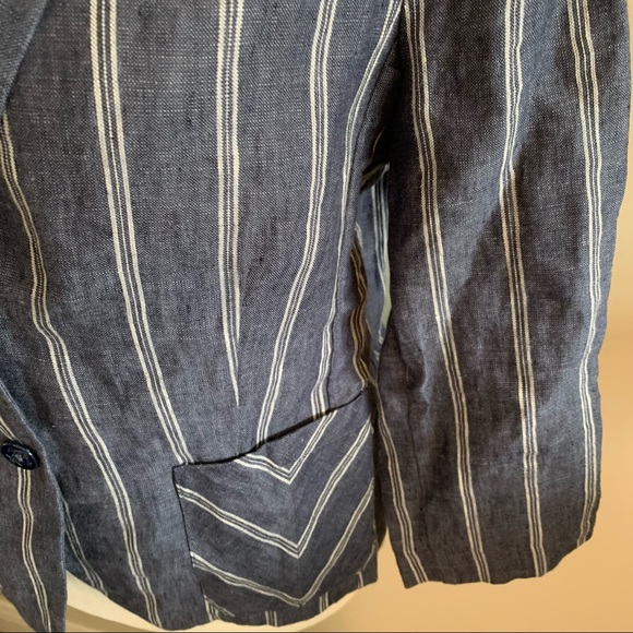 Cabi 100% Linen Striped Blazer - Picture 2 of 12